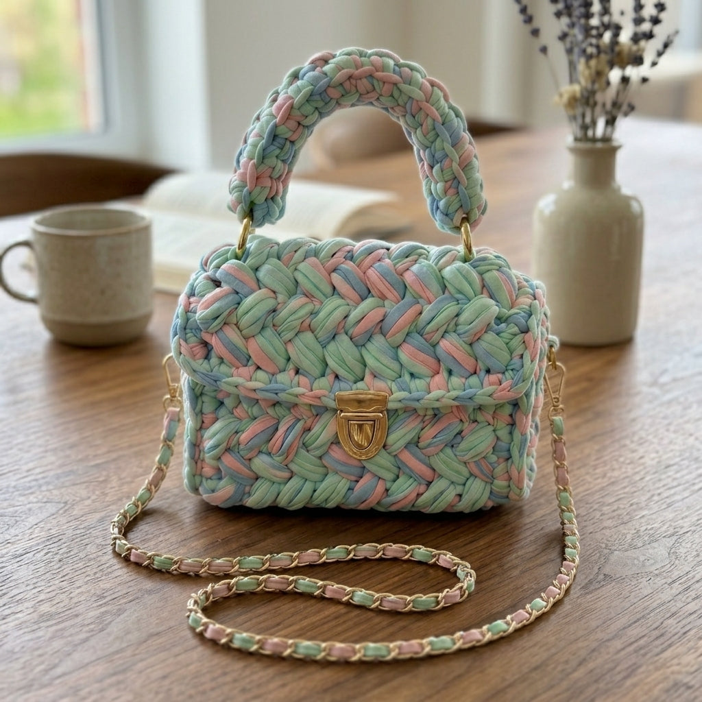 Handmade Chunky Woven Handbag