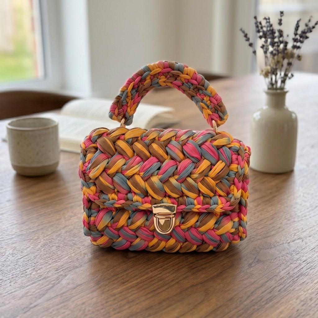 Handmade Chunky Woven Handbag