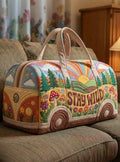Hand-patterned handbag