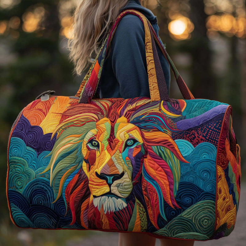 Hand-patterned handbag