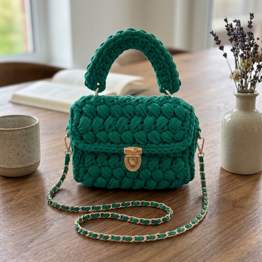 Handmade Chunky Woven Handbag